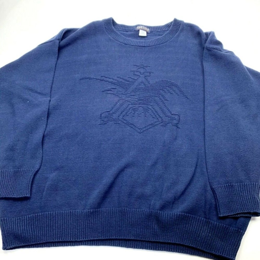 Vantage Anheuser Busch Logo Interwoven Sweater